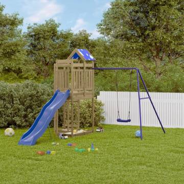 Outdoor Playset for Kids | Durable Pine Wood Play Structure