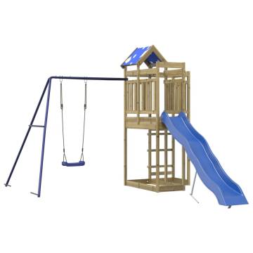 Outdoor Playset for Kids | Durable Pine Wood Play Structure