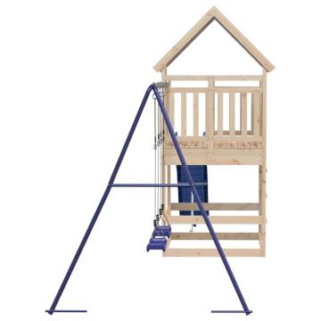 Outdoor Playset Solid Wood Pine - Fun for Kids | Hipo Market