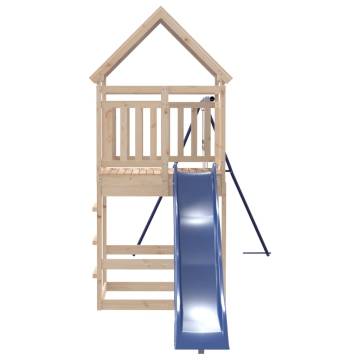 Outdoor Playset Solid Wood Pine - Fun for Kids | Hipo Market