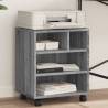 Printer Stand with Wheels Grey Sonoma 41x32x48 cm Colour grey sonoma 