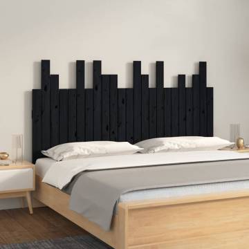 Black Wall Headboard - Solid Pine Wood | HipoMarket UK