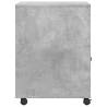 Printer Stand with Wheels - Concrete Grey 60x50x67 cm