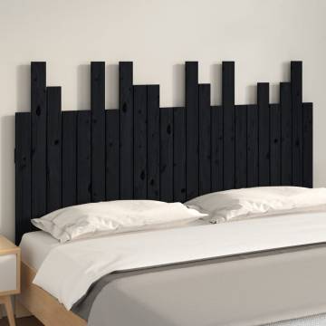 Black Wall Headboard - Solid Pine Wood | HipoMarket UK