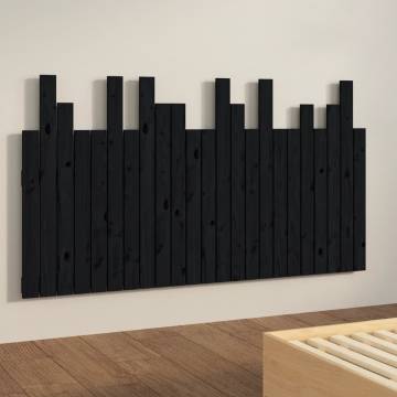 Black Wall Headboard - Solid Pine Wood | HipoMarket UK