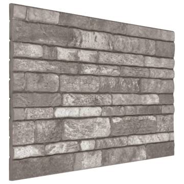 3D Dark Grey Brick Design Wall Panels – 10 pcs EPS