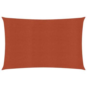 Terracotta Sunshade Sail 3.5x5m | HDPE Outdoor Protection