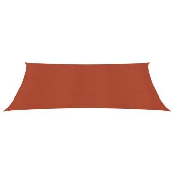 Terracotta Sunshade Sail 3.5x5m | HDPE Outdoor Protection