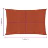 Terracotta Sunshade Sail 3.5x5m | HDPE Outdoor Protection