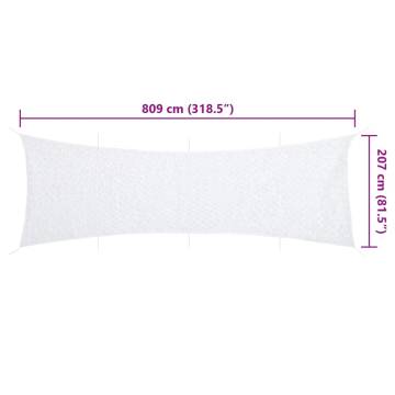 Camouflage Net with Storage Bag - 809x207 cm White