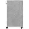 Printer Stand with Wheels - Concrete Grey 60x40x68.5 cm