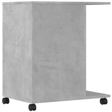 Printer Stand with Wheels - Concrete Grey 60x40x68.5 cm