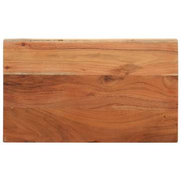 Rectangular Solid Wood Acacia Table Top - 60x40 cm