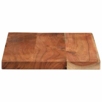 Rectangular Solid Wood Acacia Table Top - 60x40 cm