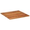 Table Top 70x70 cm | Solid Acacia Wood | Rustic Design