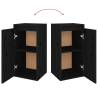 TV Cabinets 4 pcs Black Solid Wood Pine - Trendy & Durable