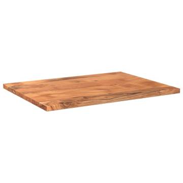 Rectangular Solid Wood Acacia Table Top - 90x50 cm