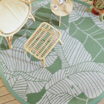 Outdoor Carpet Green Ø200 cm PP - Durable & UV-Resistant