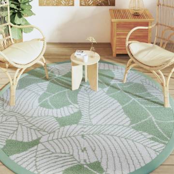 Outdoor Carpet Green Ø200 cm PP - Durable & UV-Resistant