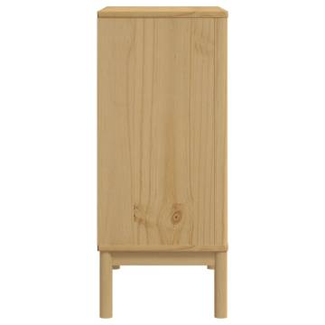 Chest of Drawers FLORO - Wax Brown Solid Pine Wood | HipoMarket