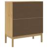 Chest of Drawers FLORO - Wax Brown Solid Pine Wood | HipoMarket