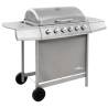 Gas BBQ Grill with 6 Burners Silver (FR/BE/IT/UK/NL only) Colour silver Model 6 burners Number of 1 