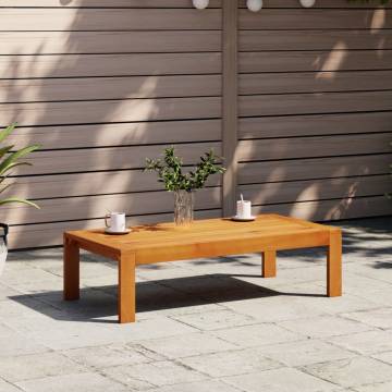 Garden Table 100x50x27 cm - Solid Acacia Wood | HipoMarket