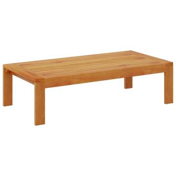 Garden Table 100x50x27 cm - Solid Acacia Wood | HipoMarket