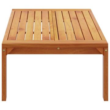 Garden Table 100x50x27 cm - Solid Acacia Wood | HipoMarket