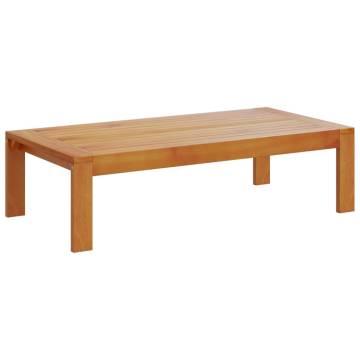 Garden Table 100x50x27 cm - Solid Acacia Wood | HipoMarket