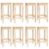 9 Piece Solid Pine Bar Set - Rustic Wooden Design