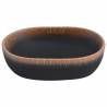 Countertop Basin Black & Orange Ceramic 47x33 cm - Chic Design