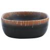 Countertop Basin Black & Orange Ceramic 47x33 cm - Chic Design