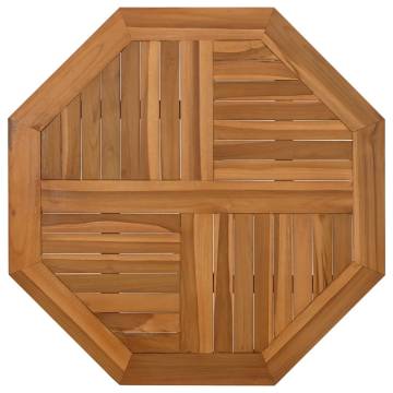 Octagonal Solid Wood Teak Table Top 80x80 cm | HipoMarket