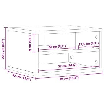 Printer Stand Sonoma Oak - Organize Your Workspace | Hipo Market