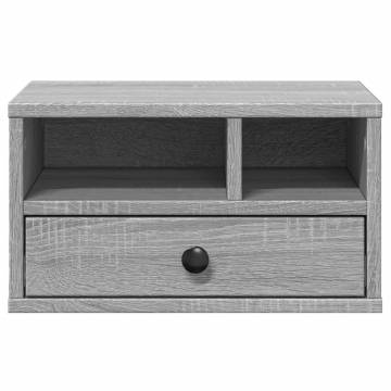 Printer Stand Grey Sonoma - Engineered Wood | HipoMarket