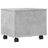 Printer Stand with Wheels - Concrete Grey 41x32x34.5 cm