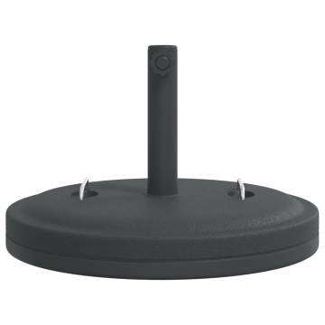 Parasol Base with Handles for Ø38/48 mm Poles - 25 kg Round