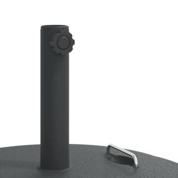 Parasol Base with Handles for Ø38/48 mm Poles - 25 kg Round