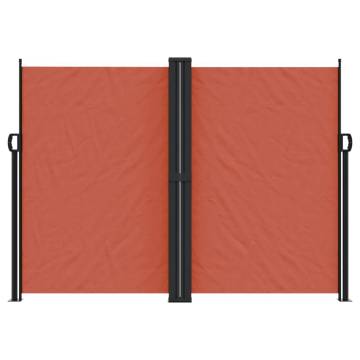 Retractable Side Awning Terracotta 180x600 cm - Hipomarket