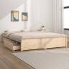 Bed Frame with Drawers 200x200 cm Colour natural Size 200 x 200 cm 