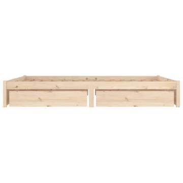 Stylish 200x200 cm Bed Frame with Drawers | Hipo Market