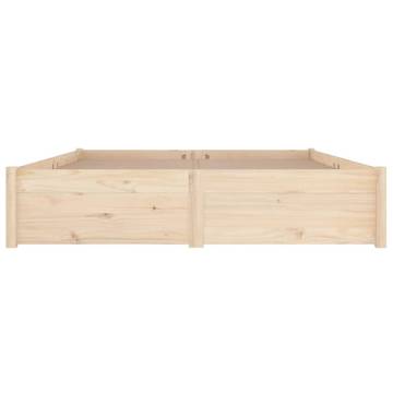 Stylish 200x200 cm Bed Frame with Drawers | Hipo Market