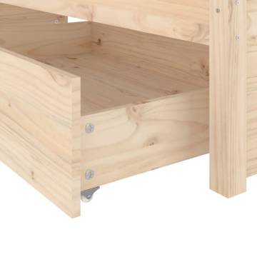 Stylish 200x200 cm Bed Frame with Drawers | Hipo Market