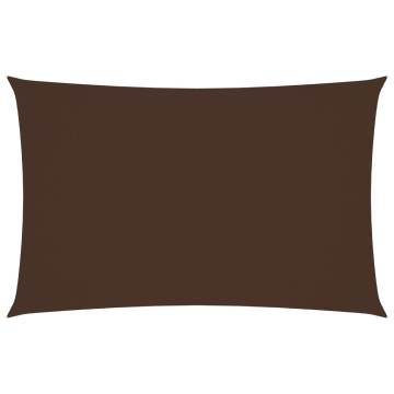 Sunshade Sail Oxford Fabric 2.5x5m Brown - UV & Water-Resistant