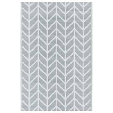 Trendy Grey Outdoor Carpet 190x290 cm - Durable & UV-Resistant