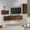 4 Piece TV Cabinet Set Brown Oak Engineered Wood Colour brown oak Quantity in Package 4 Height 90 cm 