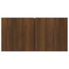 4 Piece TV Cabinet Set - Brown Oak Engineered Wood | HipoMarket