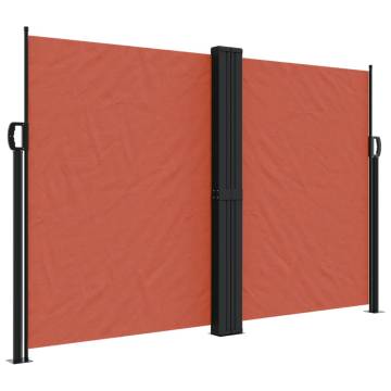 Retractable Side Awning Terracotta 160x1200 cm | HipoMarket