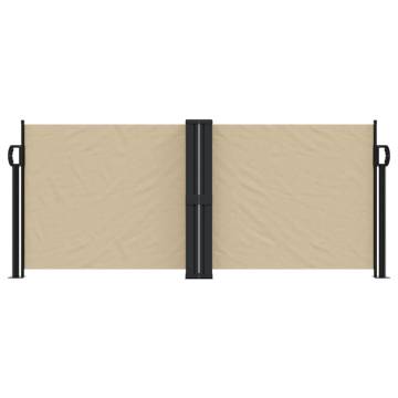 Retractable Side Awning Beige 100x600 cm | Hipomarket UK